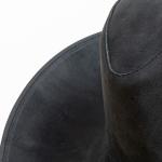 Chapéu Country Western em Couro Legítimo com Aba Larga e Copa Alta